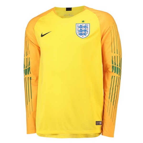 Maillot Football Angleterre ML Gardien 2018 Jaune